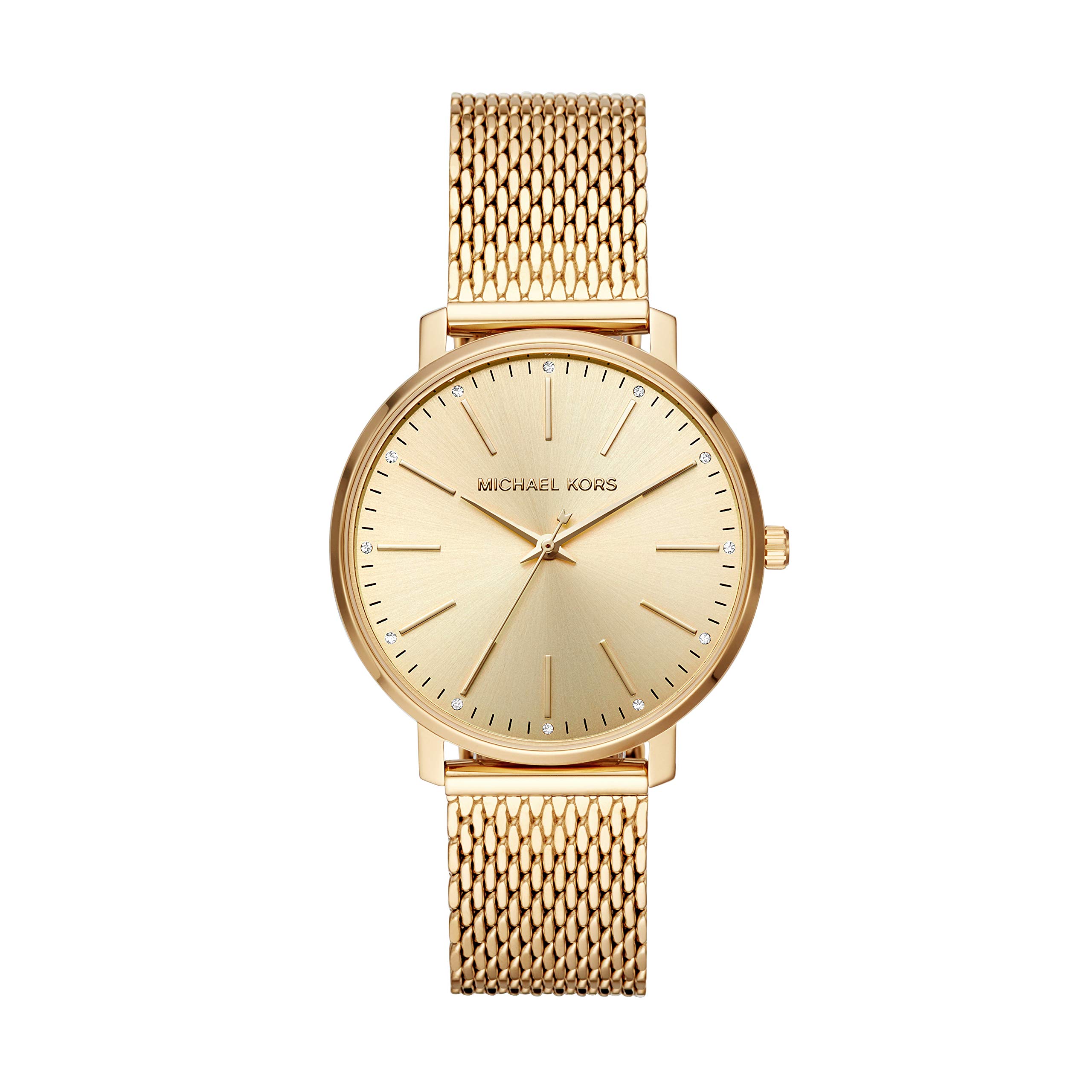Michael Kors Michael Kors Pyper Watch for Women, Quartz Three Hand Movement with Stainless Steel Strap Strap