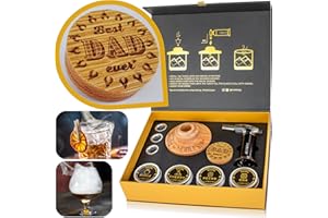 Old Fashioned Smoker Kit (Best DAD Ever) engraved gift for fathers. Premium home bar set with all you need to smoke Cocktail Drinks, Bourbon, Whiskey, Scotch. Smoky by NOBLESIP in Designer Gift Box