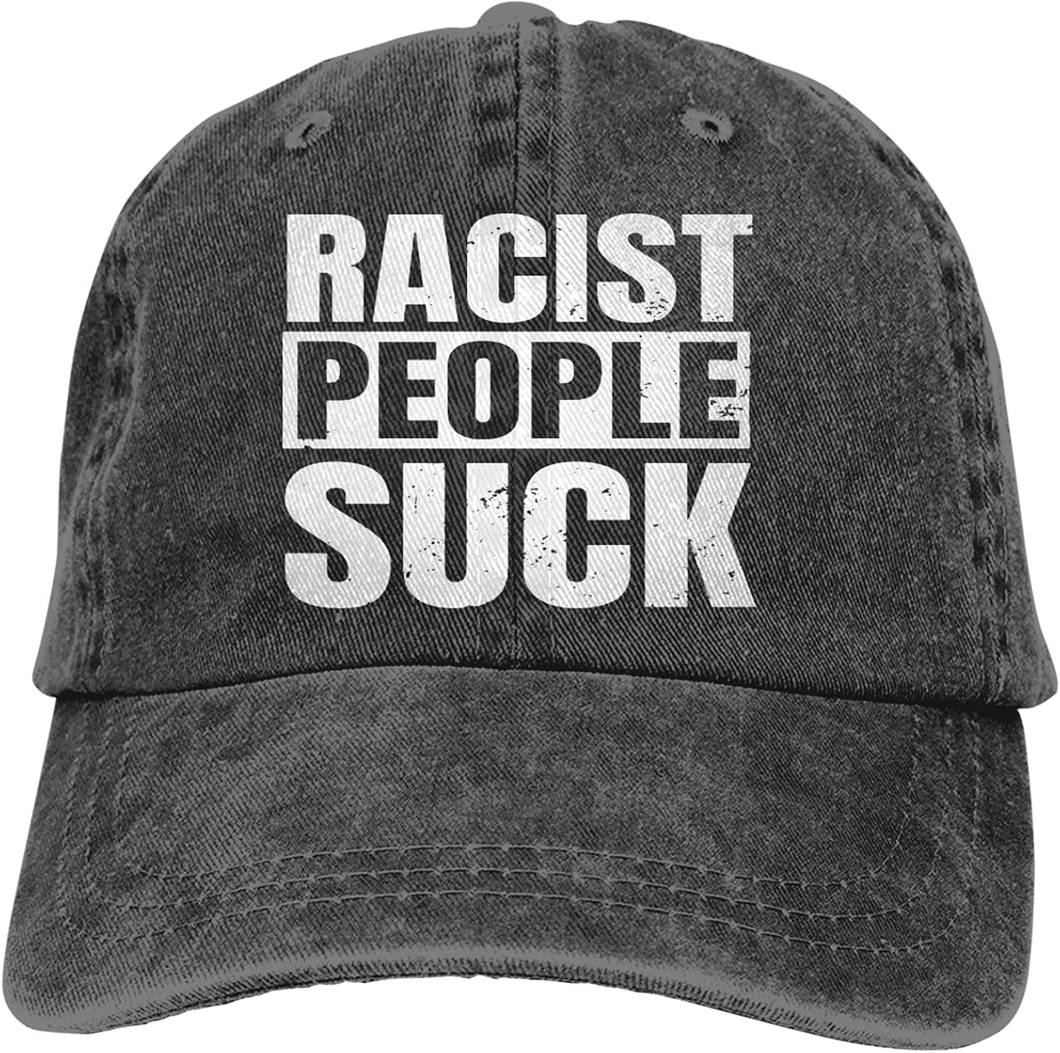 Racist People Suck Retro Adjustable Sun Dad Gift Hats for