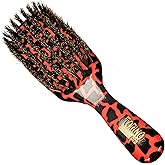 Torino Pro Wave Brush #258-7 Row Medium Soft bristles Shower brush -100% Pure Boar Bristles - Great for laying down your 360 Waves