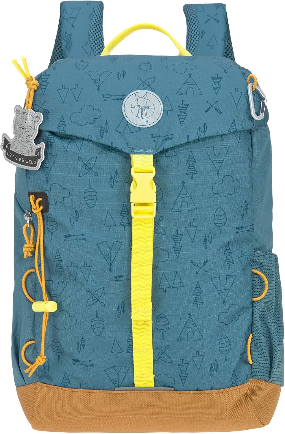 LÄSSIG Adventure Outdoor Kids hiking backpack Kids backpack from 5 years, 38 cm, 14 L, blue, Bleu, 25, 5 x 13, 5 x 38 Centimeters