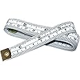 Soft Tape Measure Double Scale Body Sewing Flexible Ruler for Weight Loss Medical Body Measurement Sewing Tailor Craft Vinyl Ruler, Has Centimetre Scale on Each Side 60-inch (White)