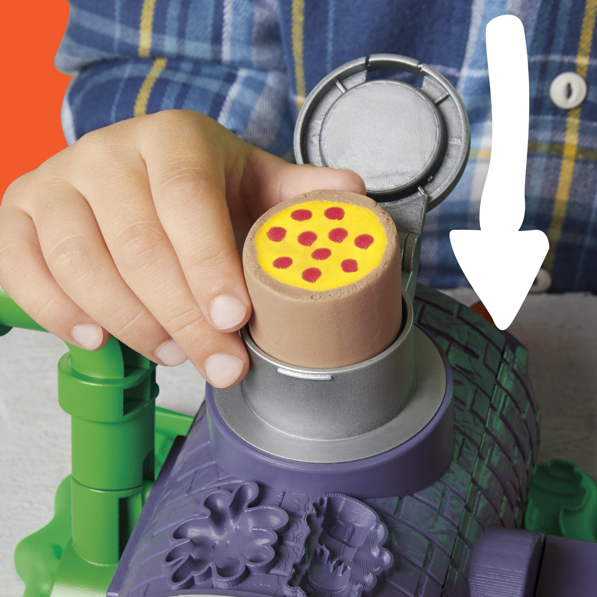 Play-Doh Teenage Mutant Ninja Turtles Cowabunga Kreationen Spielset mit 4 Ninja Figuren und 8 Dosen Knete zum Formen und Dekorieren, Bastel-Set für Kinder ab 4 Jahren 9