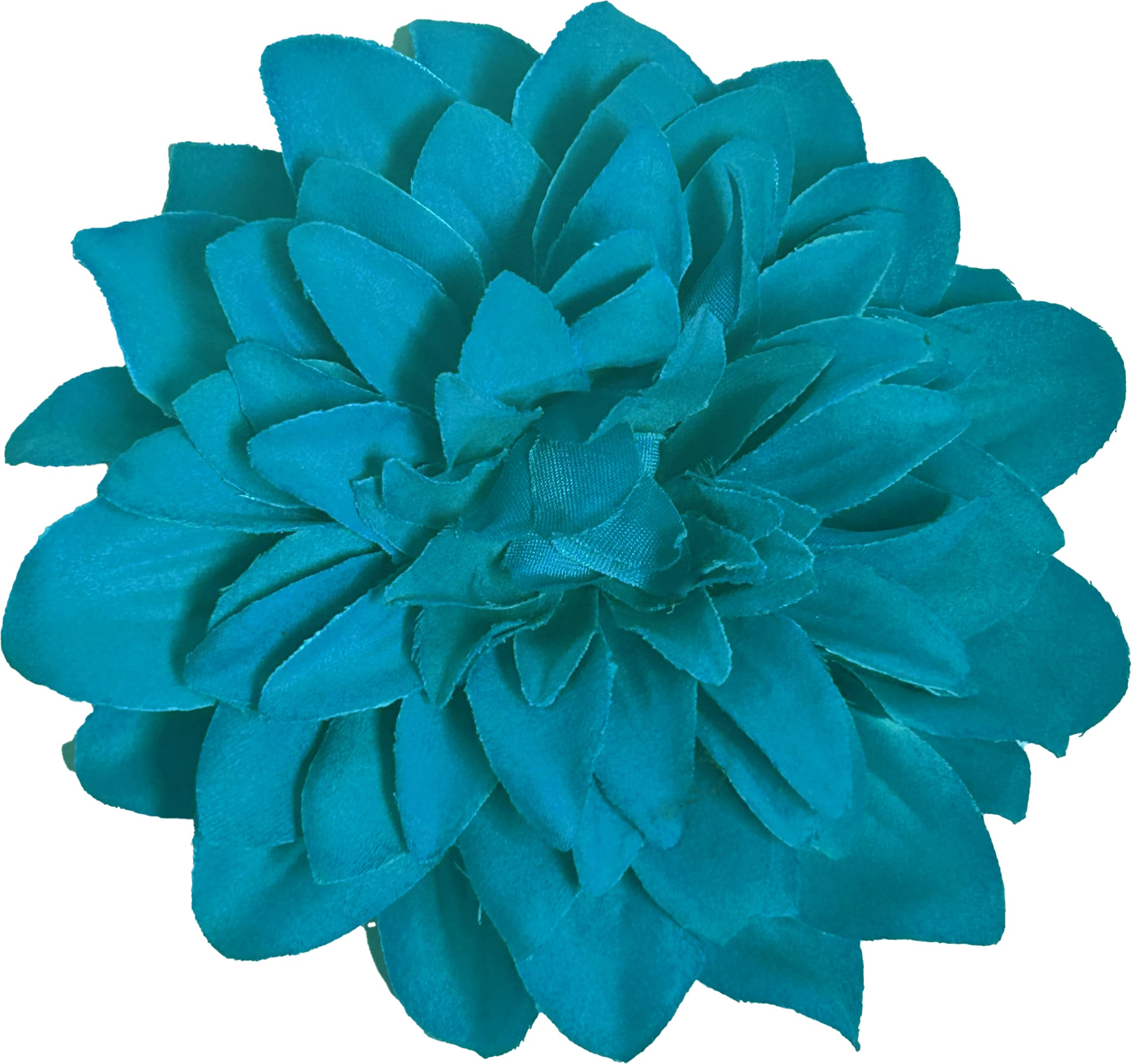Hair Flower Clip Fascinator Ideal for Weddings Chrysanthemum Turquoise