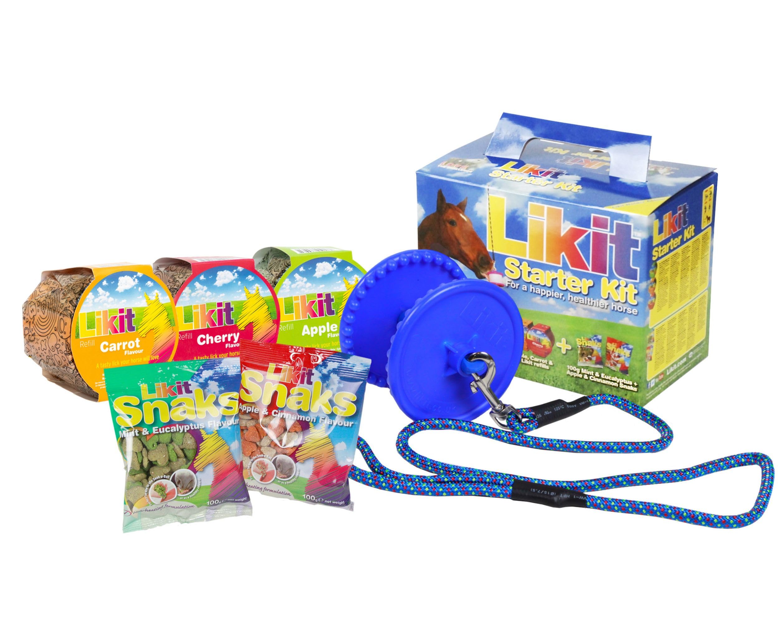 Likit Starter Kit Blue 2.5kg | Horse Treat and Horse Toy Bundle | 2.5kg