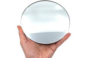 Eisco - Concave Mirror 5.9 Inch Diameter 300mm Focal Length Glass for Physics and Educational Optics Experiments