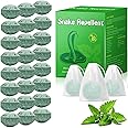 24 Pack Snake Repellent for Yard Pet Safe, Powerful Lizard Repellent for Outdoors, Moth Balls for Snakes Outdoor Use, Keeps Snakes Lizards Away from Garden Lawn Camping Fishing