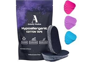 Actually Modern - Hypoallergenic Cotton Tape (30 Pack) - (Black)