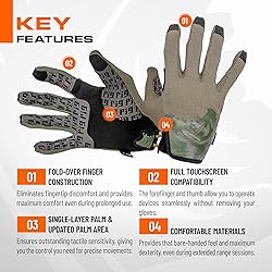 PIG Delta Utility Tactical Gloves, Touchscreen