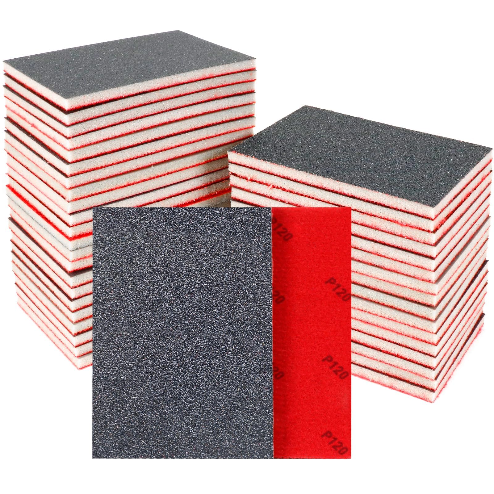 Photo 1 of 24 Pcs Sanding Sponge 80-3000 Grit Sandpaper Assortment, Washable & Reusable Sanding Blocks for Wood, Metal, Drywall, Glazing, Wet Dry Sandpaper for Smooth Finishing