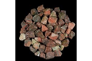 YATSKIA Unakite Crystals - Rough Stones - Raw Crystals Bulk - Gem Stones - Rocks for Tumbling - Decoration - Witchcraft - Stones and Crystals - Spiritual Crystals - Healing Crystals