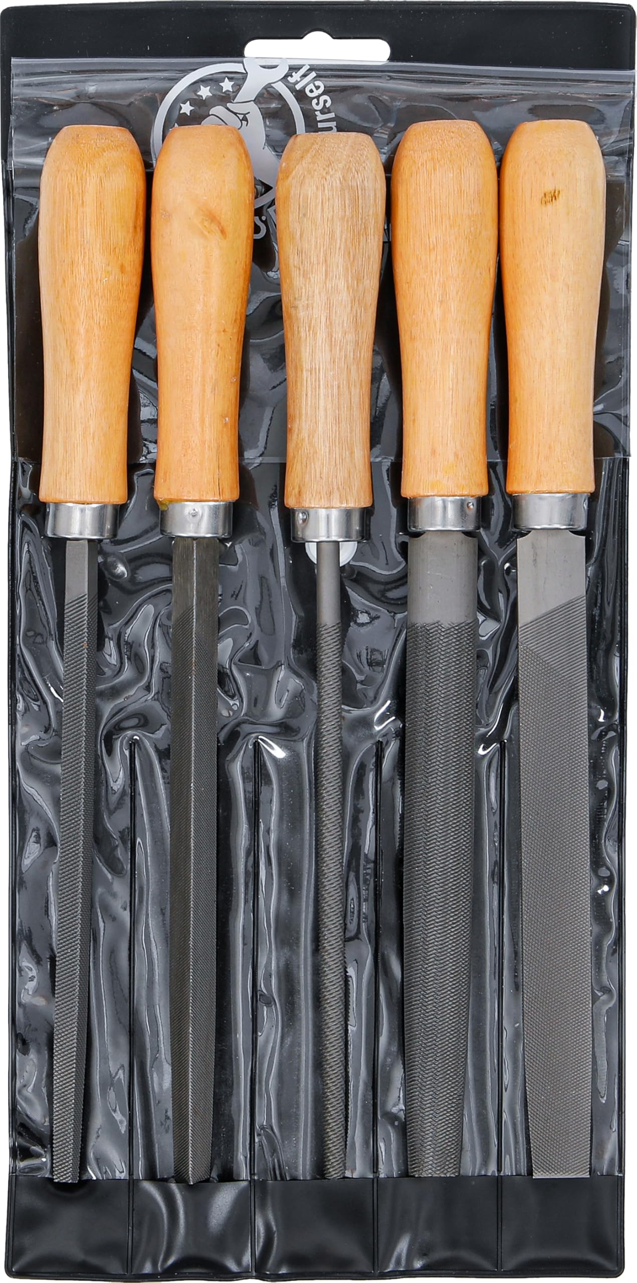 BGS Diy 50206 | File Set | Wooden Handle | 150 mm | 5 pcs.