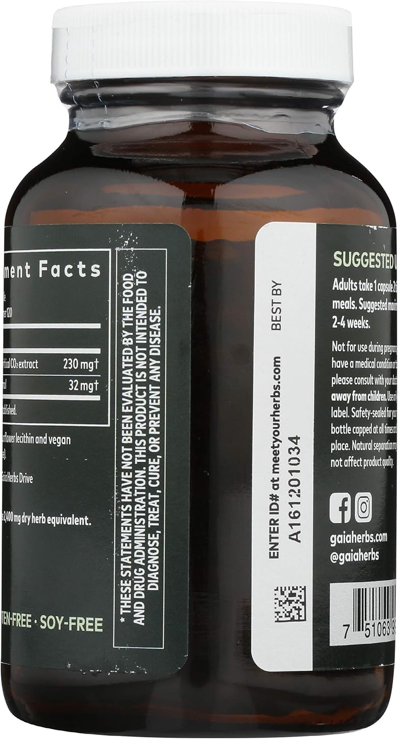 Gaia Herbs Oil of Oregano, Vegan Liquid Capsules, 120 Count - Immune and Intestinal Support for Healthy Digestive Flora: Health & Personal Care