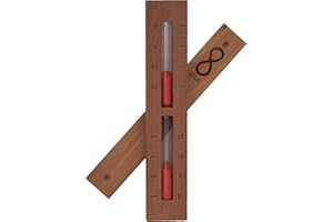HOME SAUNA EXPERIENCE HSE Cedar Box Sauna Sand Timer - 15 Minutes - Choose Your Sand Color (15 Minutes, Rust Red)