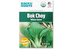 Back to the Roots 100% Organic Seed Packet - Bok Choy 'White Stem' 500mg