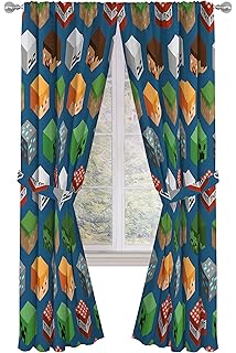 Amazon Com Jay Franco Minecraft Survive Dark 84 Inch Drapes 4
