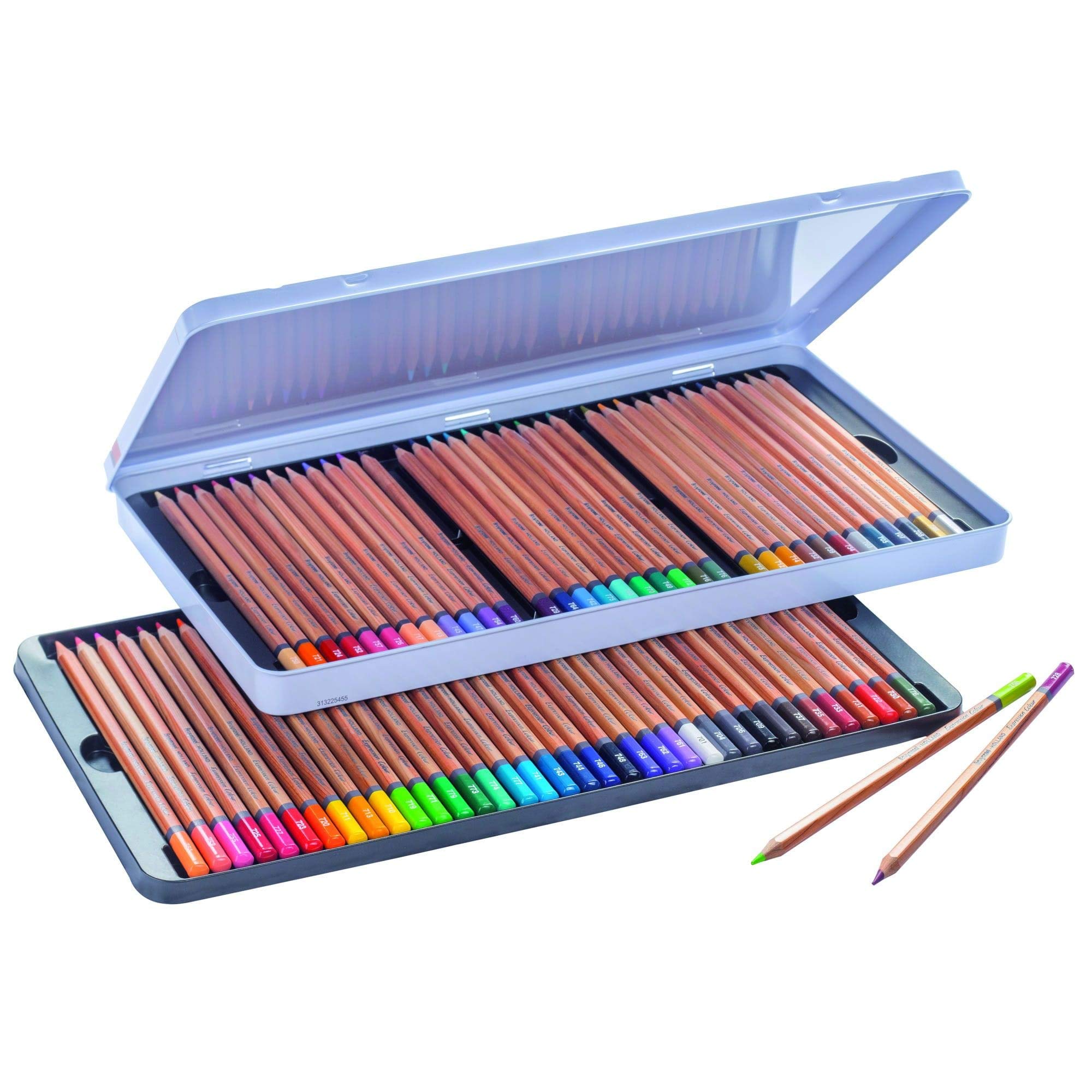 Bruynzeel Expression Colored Pencil Set of 72 in Tin for Drawing, Coloring Books for Adults, Bullet Journaling