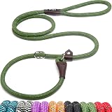 Fida Slip Lead For Dogs 1.2m Training Lead No Pull No Choke Green