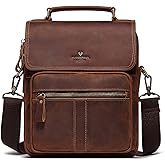 gzcz Leather Sling Shoulder Crossbody Bag Man Purse Messenger Bags for Men Women Outdoor Travel Business | Man, Purse, Outdoor, Travel, Business