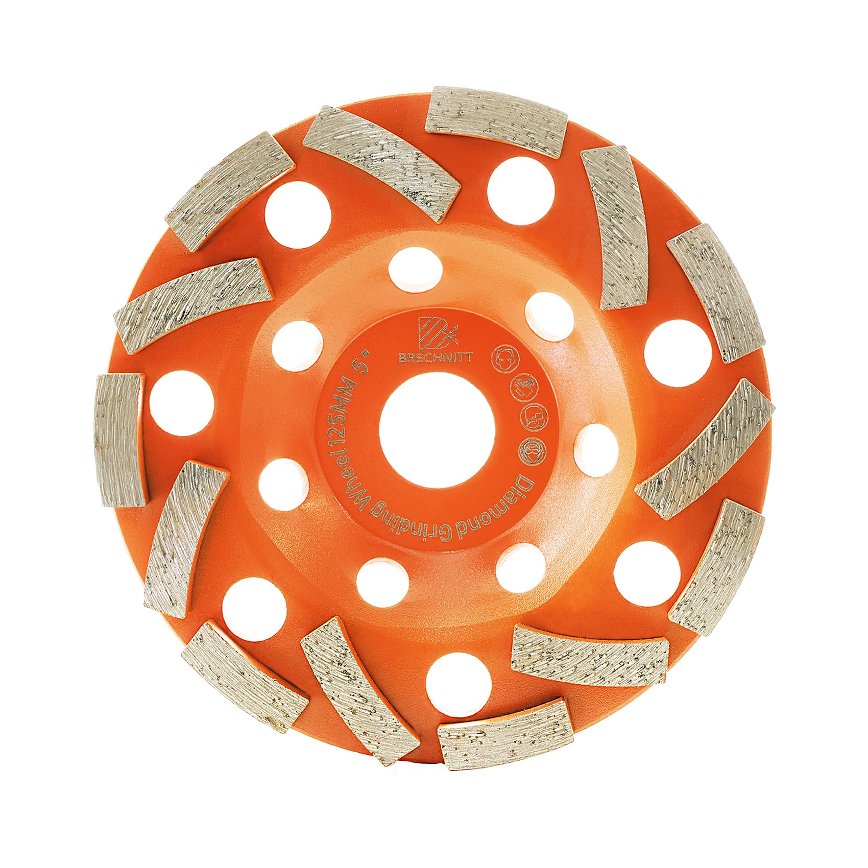 Diamond Grinding Wheels 125mm for Grinding/Polishing/Cleaning Surface Concrete,Granite,Marble,Masonry Brick,Cement,Stone Aobor 7/8"-5/8". — image 1