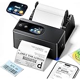 Phomemo Thermal Label Printer Upgraded with Touchable Screen, Shipping Label Printer for Small Business, 4x6 Wireless Thermal Label Printers for Shipping Package, Compatible with Amazon, Shopify, USPS