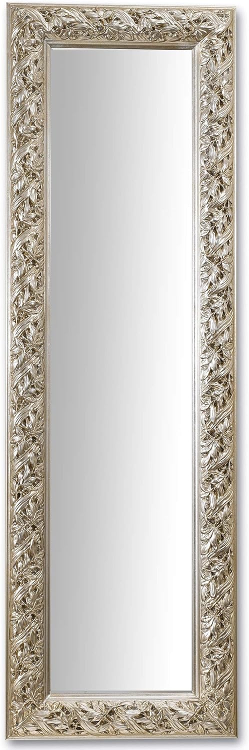 specchio per il bagno con finitura in bronzo a parete