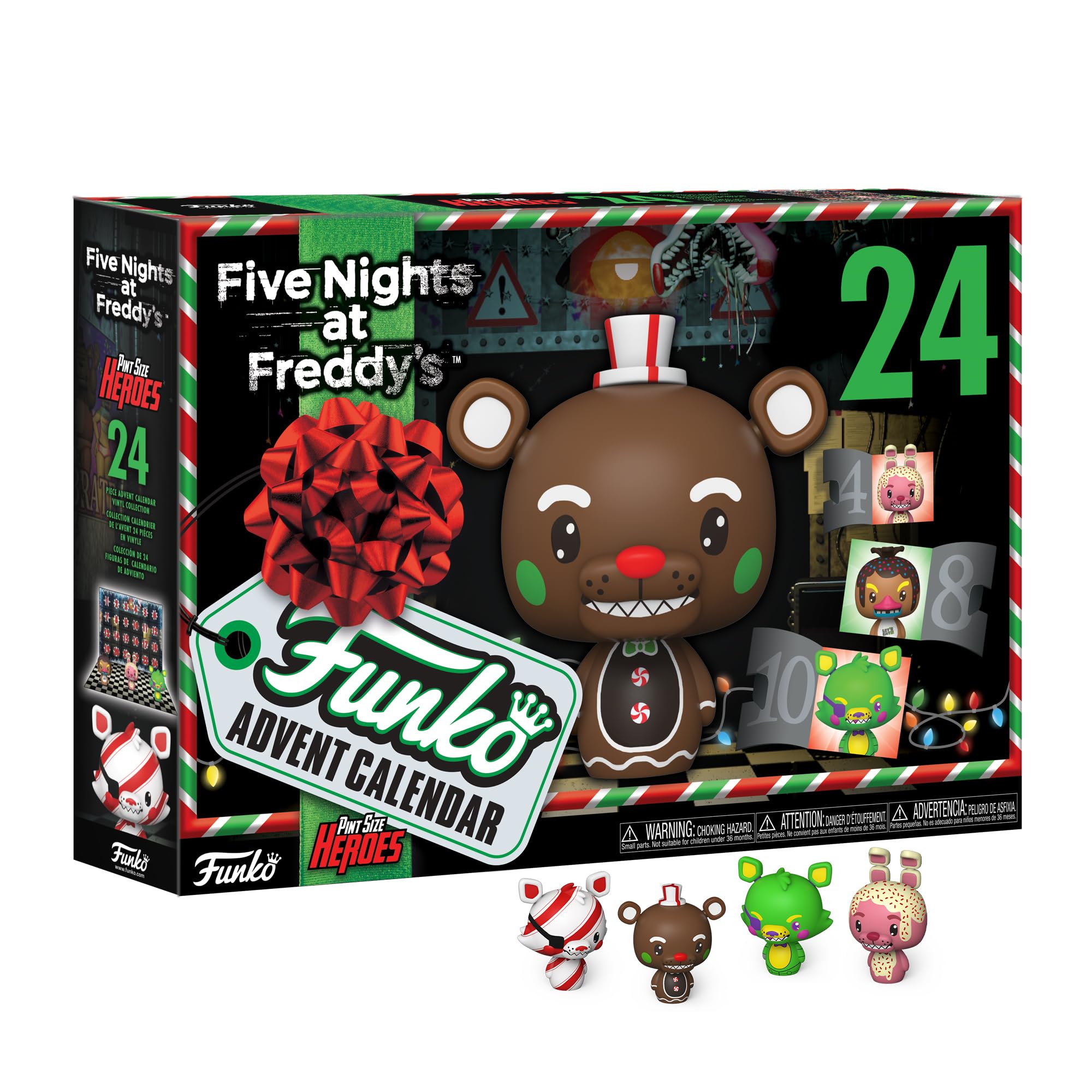 Funko Advent Calendar: Five Nights At Freddy's (FNAF) Blacklight - (Psh) - 24 Days Of Surprise - Collectable Vinyl Mini Figures - Mystery Box