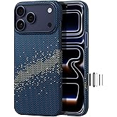 pitaka for iPhone 17 Pro Case 6.3" with Camera Control Button, Compatible with MagSafe, Ultra-Slim Case with Caseless Touch Feeling, 1500D Aramid Fiber Woven, Milky Way Galaxy