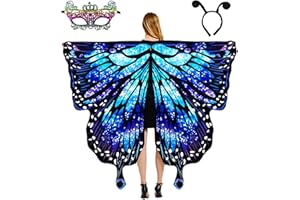 VARYOWOP Butterfly Wings Adult-Butterfly Costume for Women - Butterfly Cape Costume for Halloween - Fairy Wings