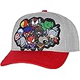 Marvel Hat for Men Marvel Comic Men's Chibi Kawaii Style Characters Adult Snapback Hat Cap Grey