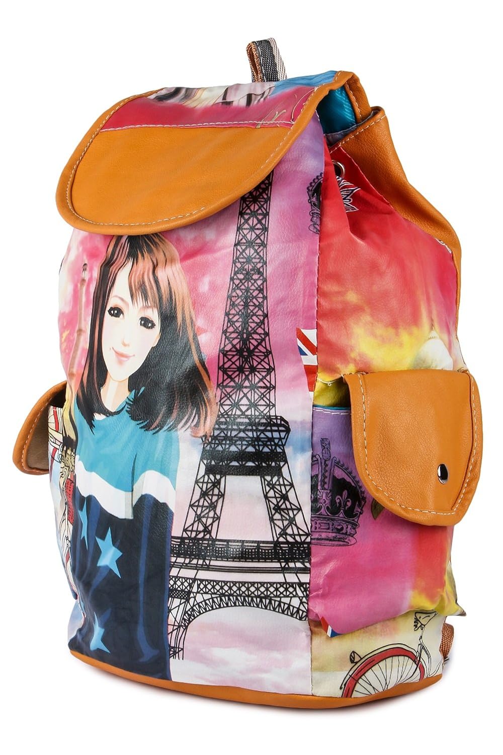 leather retail women's handbag backpack(multicolor,lr00472)