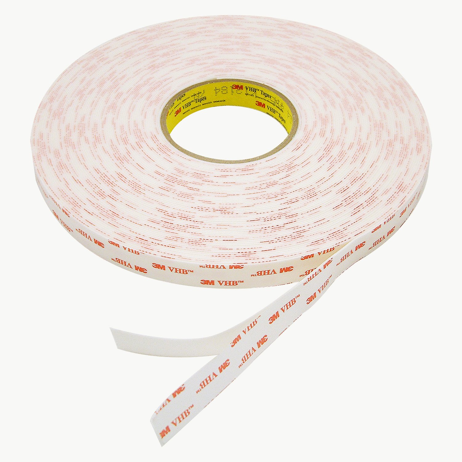 3M VHB 4952 White Foam Bonding Tape - 3/4 in Width x 45 mil Thick - 67792 [PRICE is per ROLL]