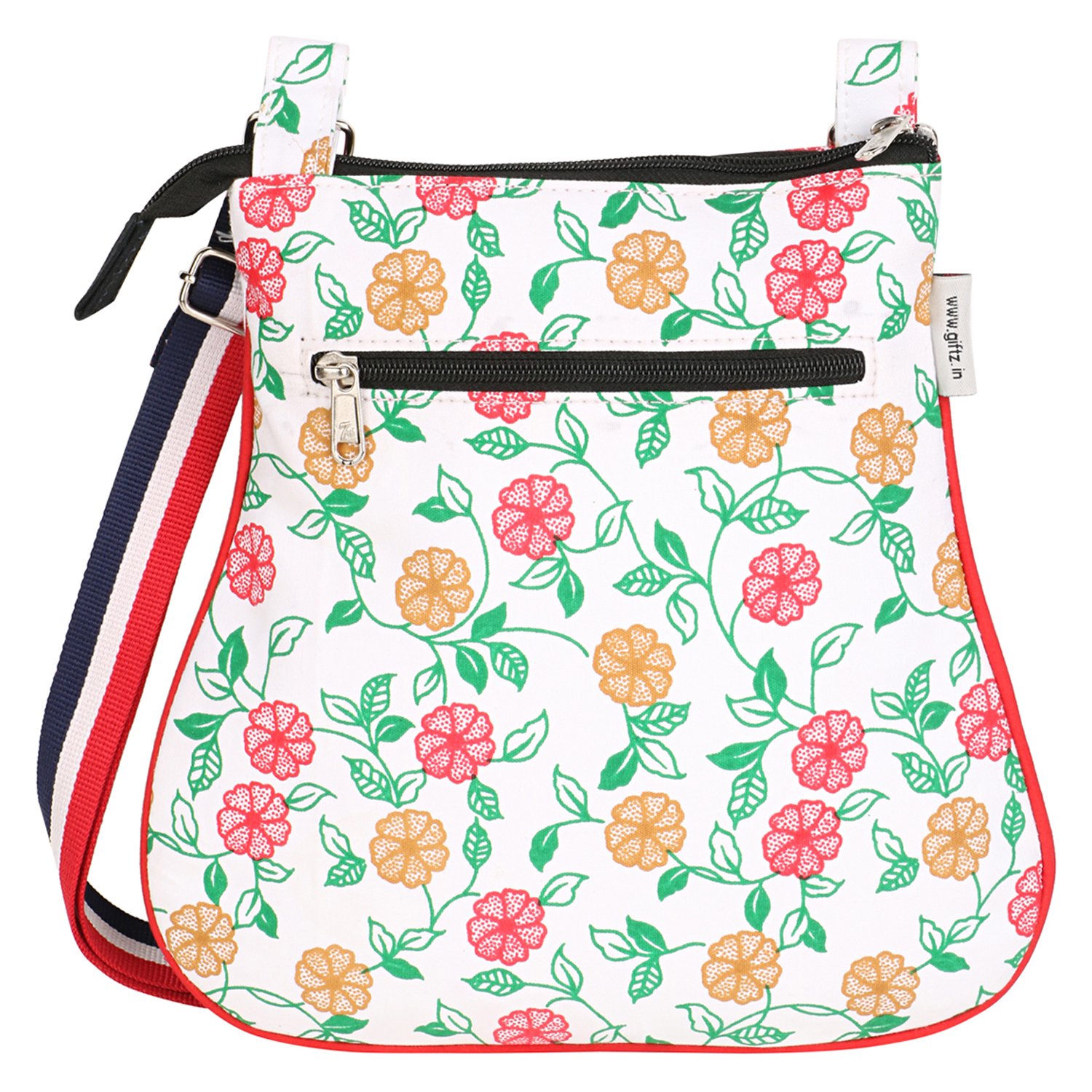 elitto trendy water resistance ladies printed canvas sling bag - el03-13