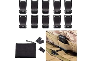 BOOSTEADY Multipurpose MOLLE Clip Tactical Strap Management Tool Web Dominator Buckle for Tactical Bag, Backpack