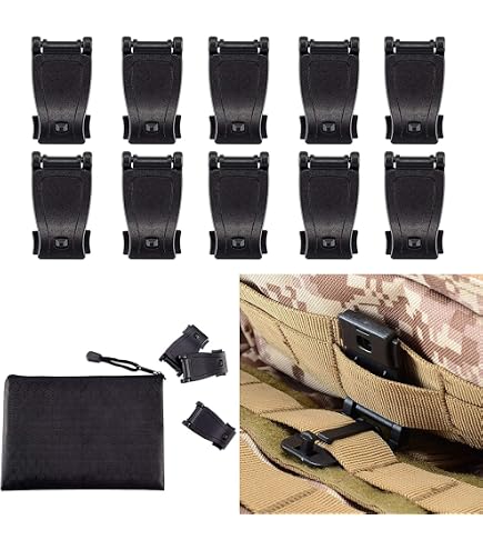 Adaptateur Molle Pour Patchs Tactiques - Bande Velcro 18x2,5 Cm - Pour Fixation Facile Sur équipements Molle