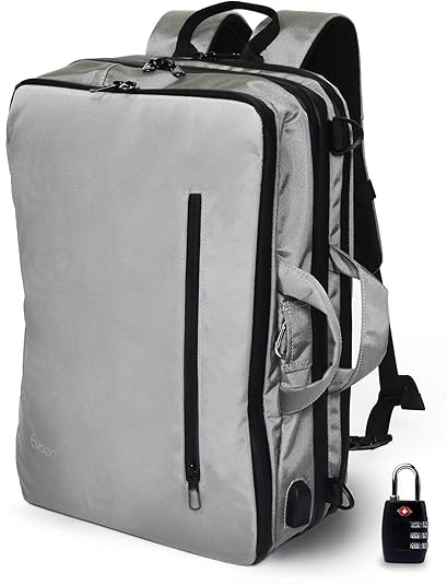 Amazon Evoon リュック メンズ ビジネスリュック バックパック リュックサック 大容量 旅行バック 止水ファスナー 防水 3way 多機能 撥水加工 Usb 盗難防止 人気 15 6インチ グレー Evoon メンズ