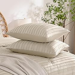 JELLYMONI Pillowcases Standard Size Light Khaki 2