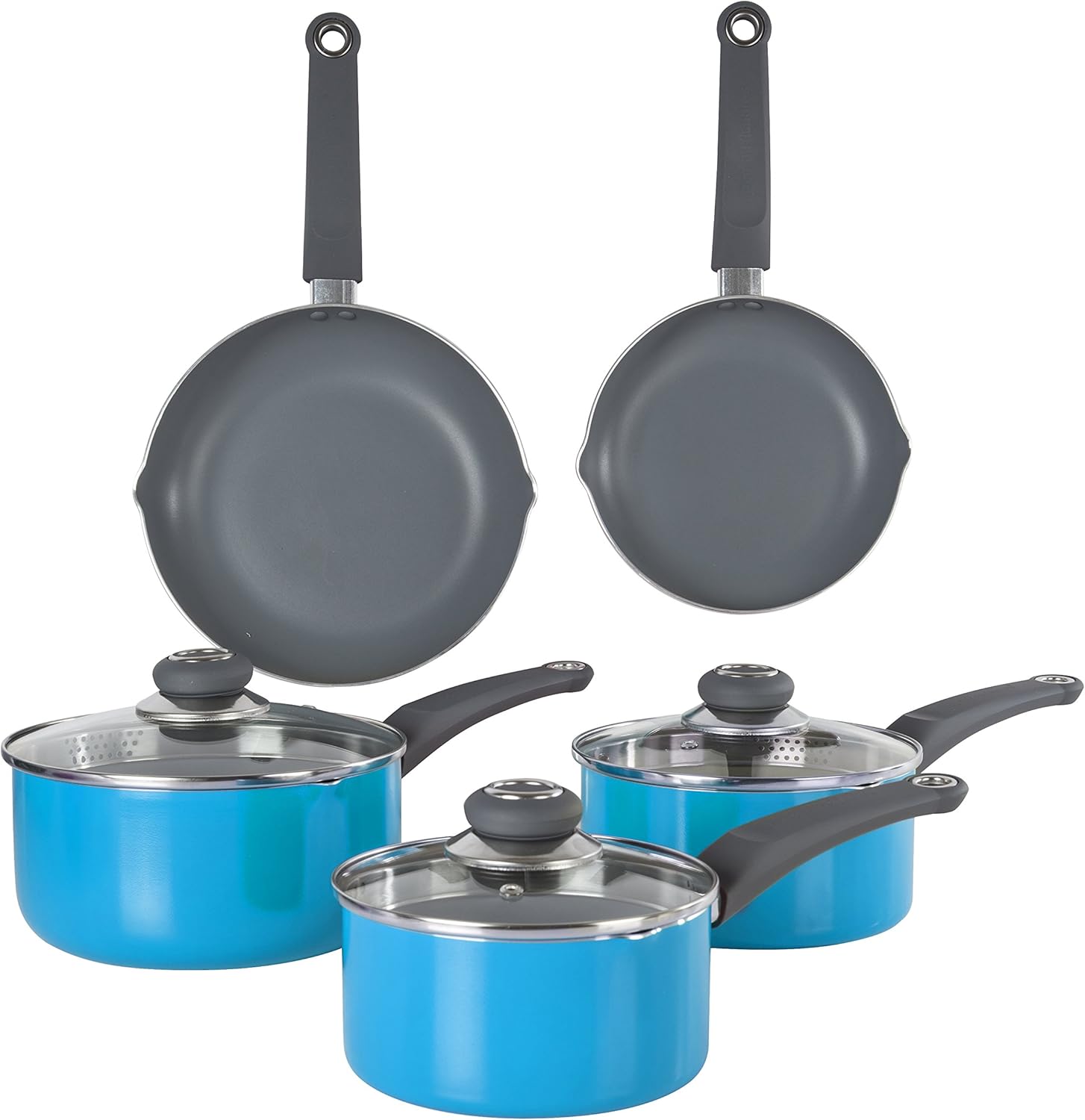 Morphy Richards Chroma NonStick Pouring Pan Set, 5 Pieces Iris