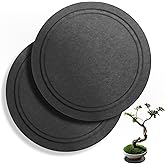 Augshy 2 Pack Diatomaceous Earth Plant Saucers for Indoor,10 inch Round Instant Dry Pot Saucer Outdoor Pant Tray to Catch Water for Flower and Plant Pot