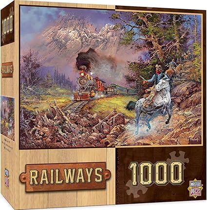 Masterpieces Railways Hold Up On 9 Jigsaw Puzzle Art By Ted Blaylock 1000 Piece