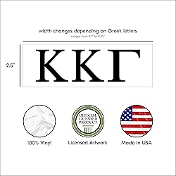 Pro-Graphx Kappa Kappa Gamma Greek Sorority Sticker