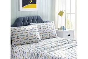 Kute Kids Super Soft Sheet Set – Sharks – Includes Pillowcase(s) Available in Twin & Full Size (Full)