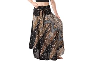 Banjamath® Women's Long Bohemian Style Gypsy Boho Hippie Skirt