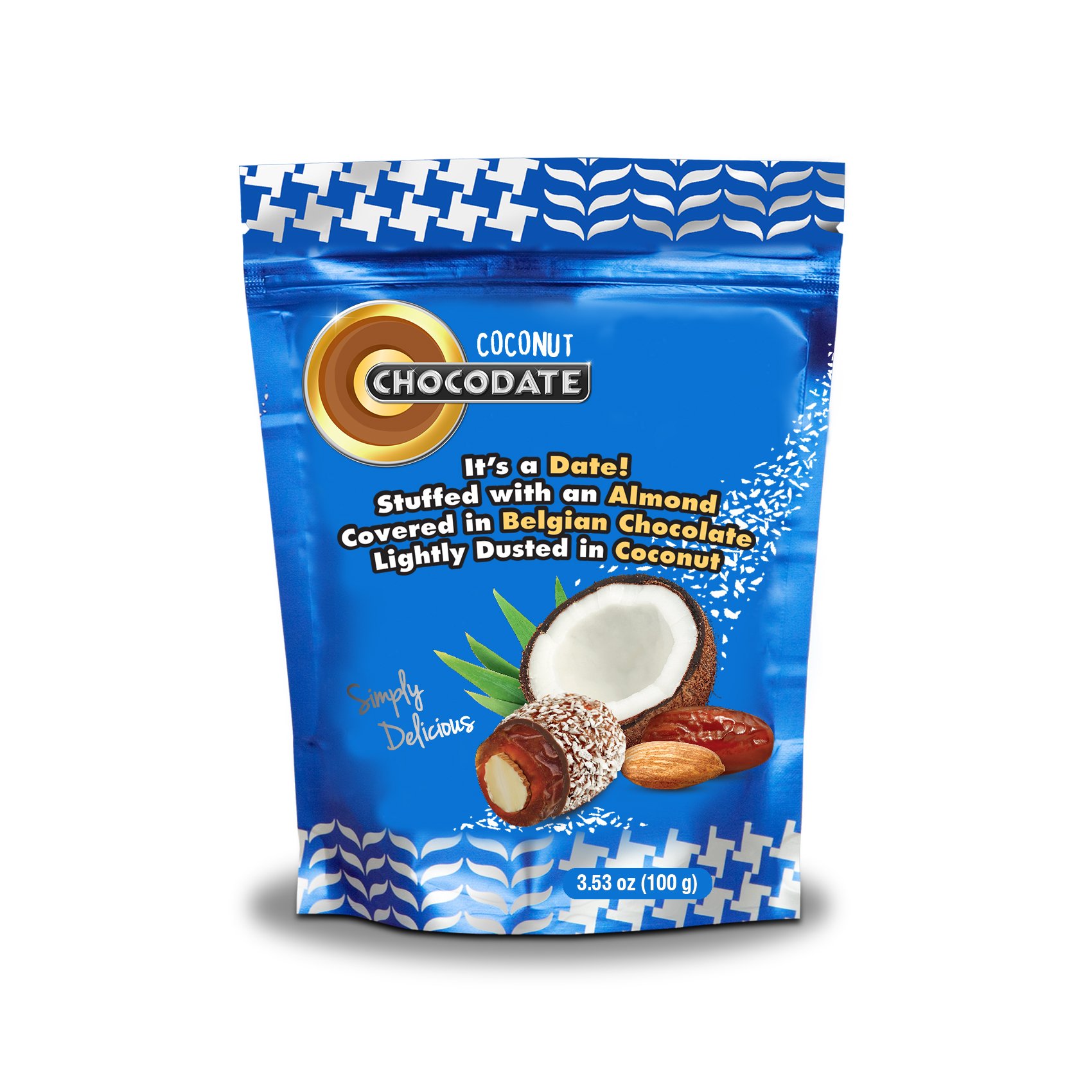 Chocodates Chocolate Dates, Coconut, 225 Gram: Amazon.com: Grocery ...