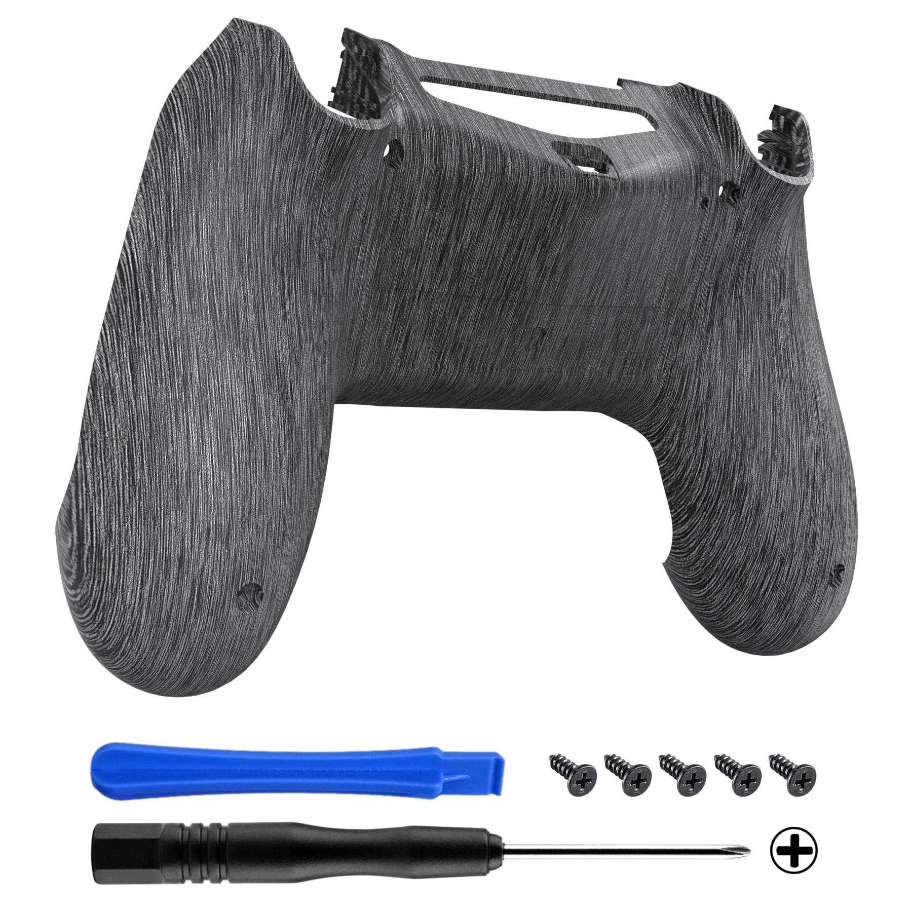 eXtremeRate Brushed Silver PatternSoft Touch Game