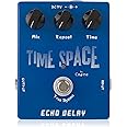 Caline Delay Effect Guitar Pedal Time Space Echo Electric Digital Pedal with 3 Switches Aluminum Alloy Housing CP-17