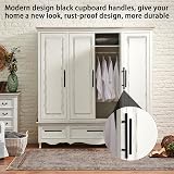 CYEER 20 Pack Black 128mm Cabinet Handles T Bar Stainless Steel Matte Black view 4