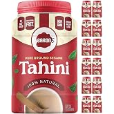 Baron's Kosher 100% Pure Ground Sesame Tahini 16-ounce Jars (1 Pound (Pack of 12))