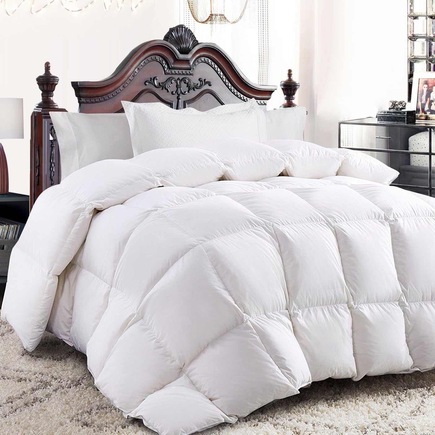 Amazon Com White Goose Down Comforter Queen Size Duvet Insert