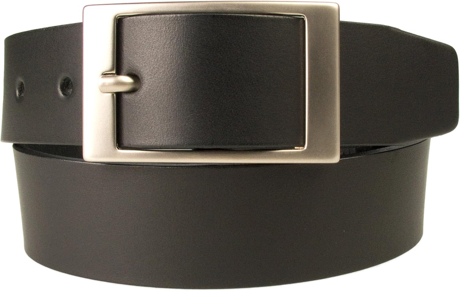 Medium Spike Belt 25mm Black Calfskin Loop Silver Silver Finishing main image 0